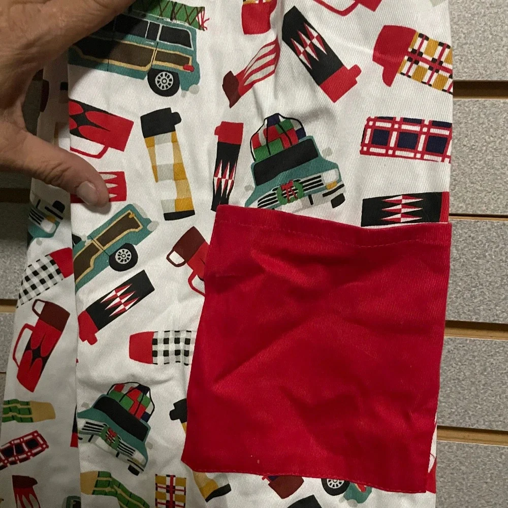 Novelty Christmas Apron Woodie Cars‎ Coffee Mugs Holiday Kitchen Cooking Baking